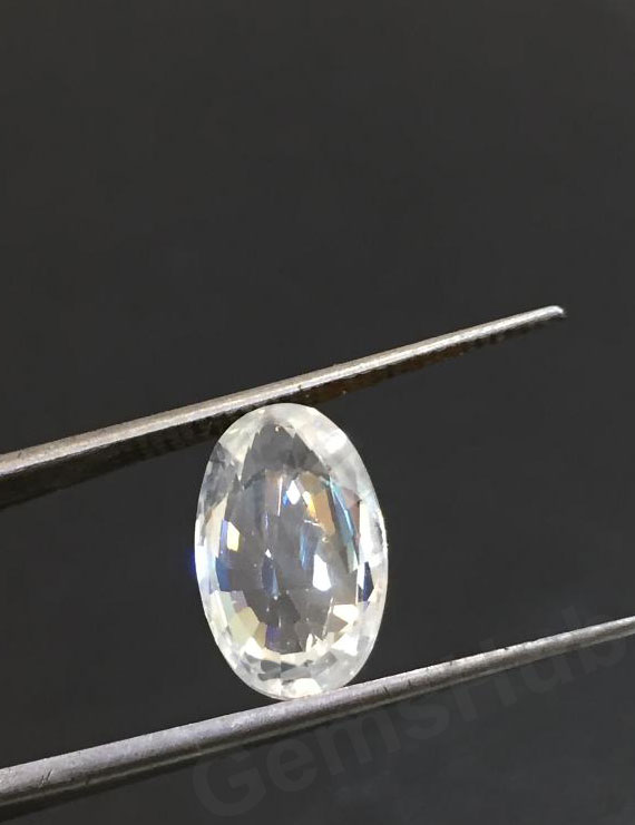 4.65 ct Natural White Zircon